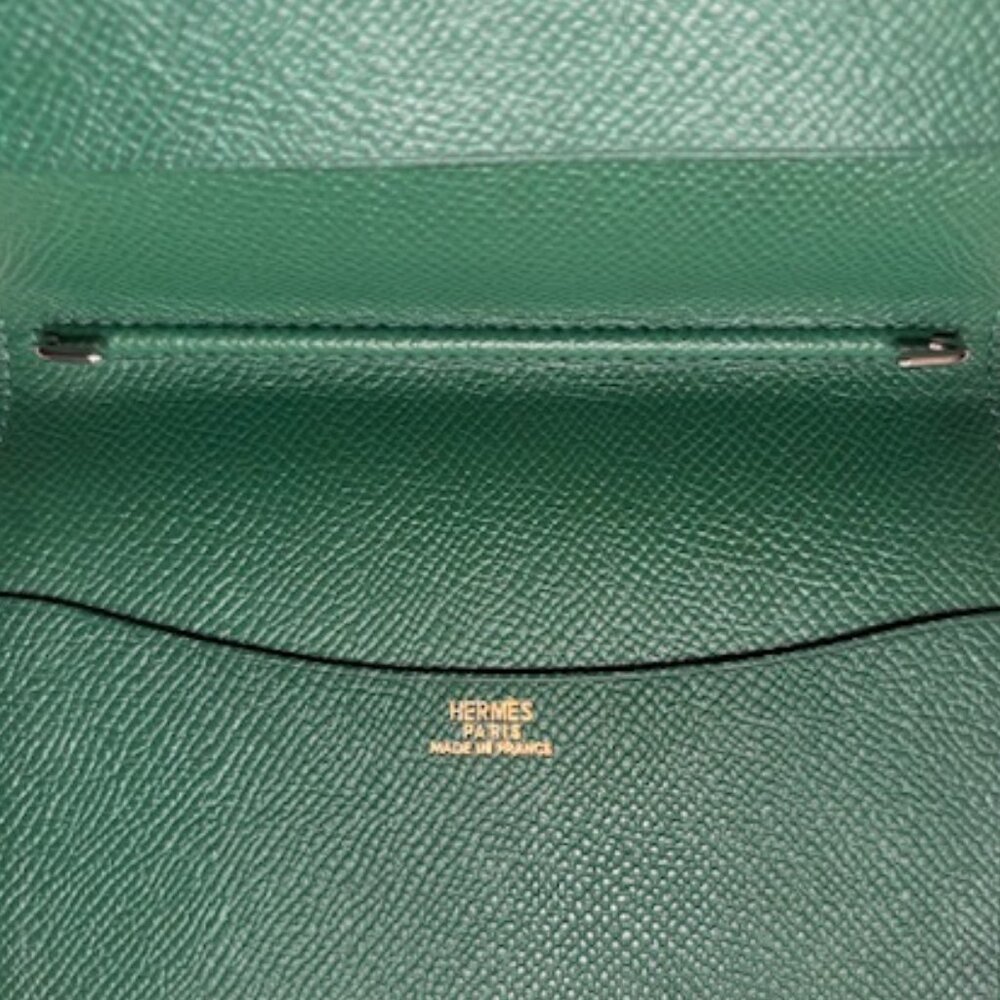 💙💚Hermès Carnet Mini à Crochets-Bleu Marine / Vert Anis – Epsom Leather-UNISEX - Picture 4 of 9